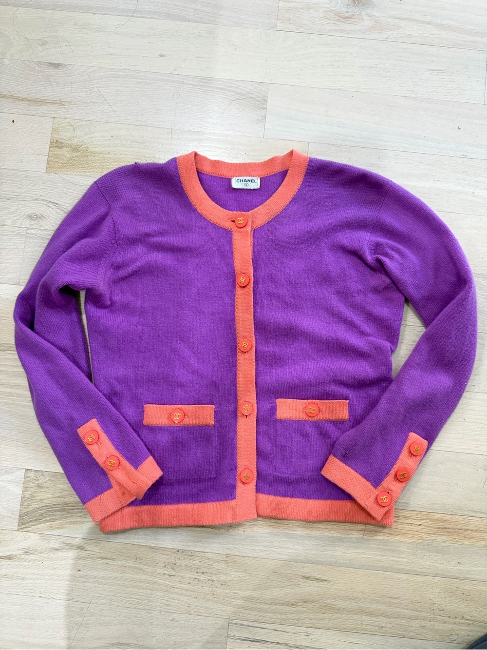 CHANEL 1995A Cashmere Cardigan